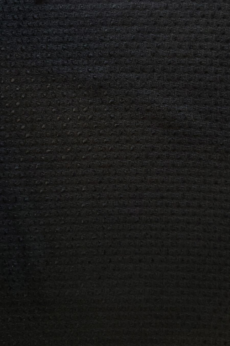 Tkanina typu chanel czarna gÅadka